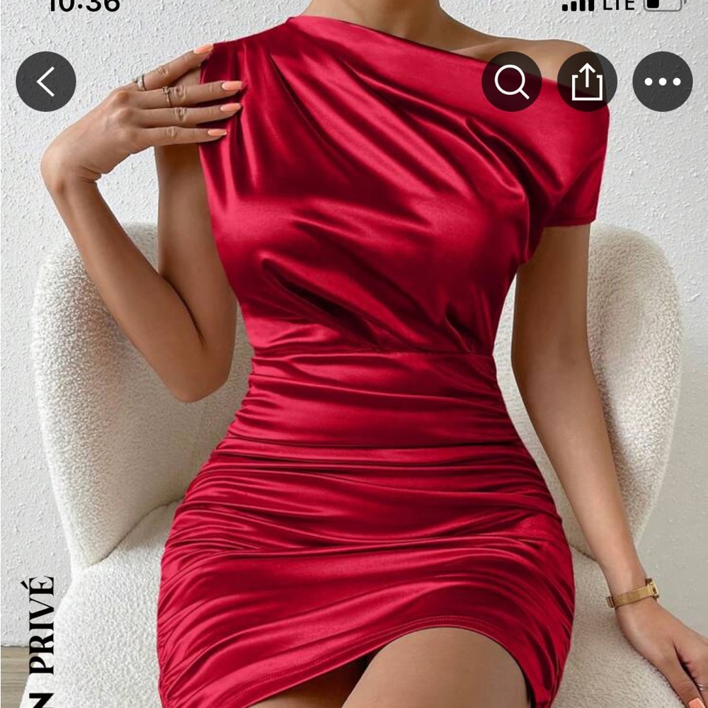 Shein like satin/stretch dress.